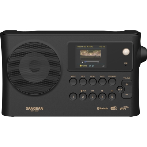 Sangean WFR-28BT - Bluetooth - Internetradio - FM/AM radio - Zwart