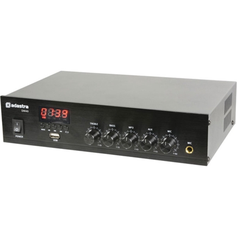 Adastra DM40 100v versterker met Bluetooth en USB/FM radio 40W