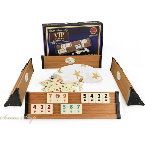 Rummy Compact - Okey - Hout - VIP - 36 cm - Rummi