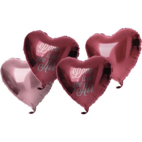 Folat - Folieballonnenset Love is in the Air 4 stuks