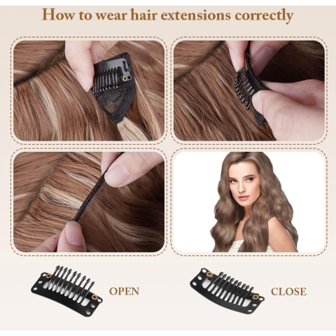 Vrouwen Natuurlijke Kijken Synthetische Pruiken - Women's Wigs-21,2 x 11,7 x 3,4 cm; 250 gram