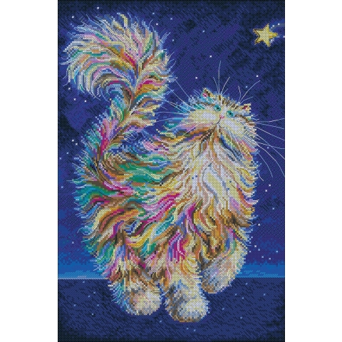 Borduurpakket ABRIS ART - Falling Star - Vallende Ster