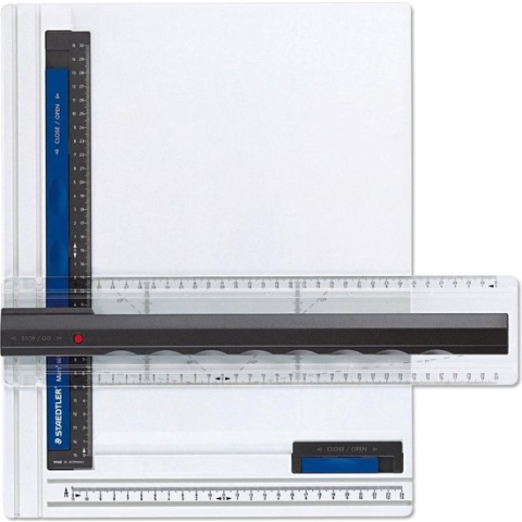 STAEDTLER tekenplaat met parallel tekenliniaal A4
