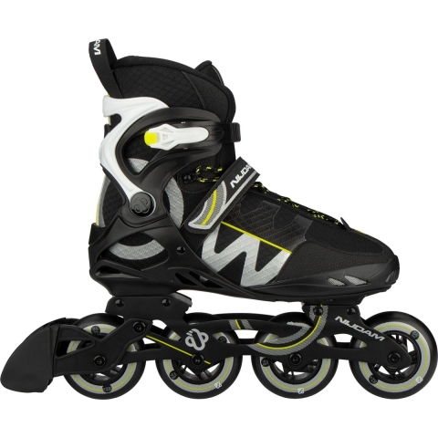Nijdam Inlineskates - Circle Rayzor - Alu Frame - Zwart/Zilver - Maat 39