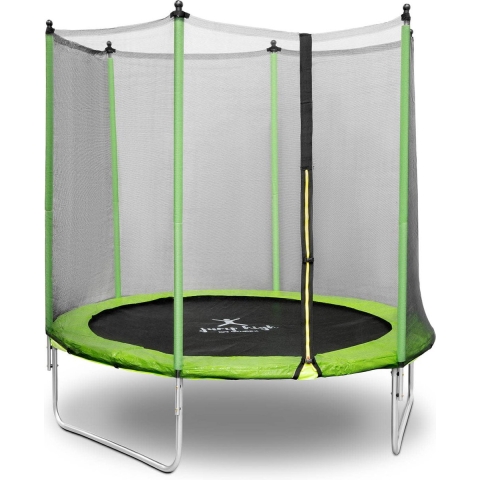 Gymrex Tuintrampoline - Ø 244 x 180 cm - 80 kg - mesh - zwart / groen