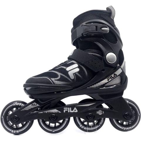 Fila J-ONE Kinder verstelbare inline skates - Black - Maat 32-36  Zwart/Grijs