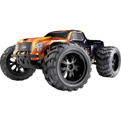 Reely Cimera Zwart Brushless 1:10 RC auto Elektro Monstertruck 4WD 100% RTR 2,4 GHz Incl. accu en lader