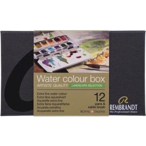 Rembrandt water colour box 12 - landscape selection