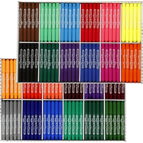 Colortime stift, 5 mm lijn, kleuren assorti, 24x24 stuks