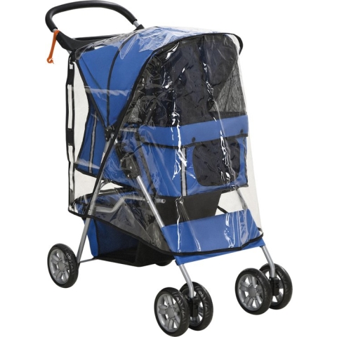 PawHut Hundebuggy mit Regenverdeck D00-058V01