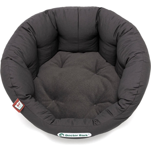 Doctor Bark Hondenmand Rond Grijs - Medium