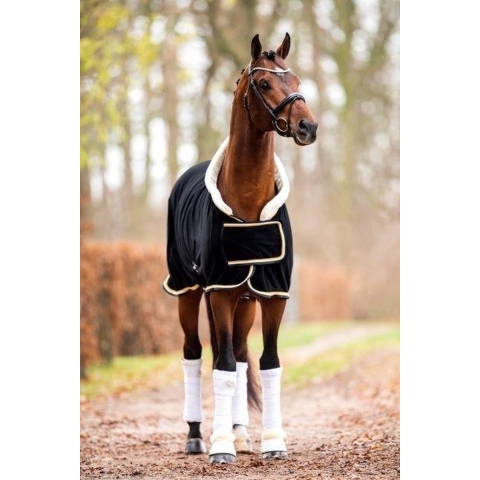 HB Fleecedeken Polar 400 Dutch Crown Black - 175cm - Zweetdeken