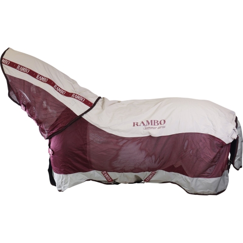 Horseware Zomerdeken  Rambo Summer Series - Grey-red - 191 Cm