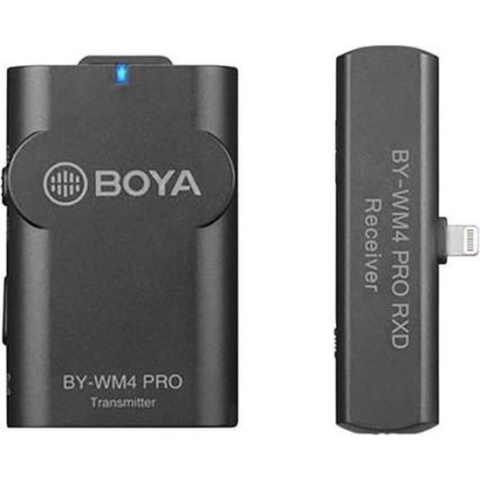 Boya 2.4 GHz Duo Lavalier Microfoon Draadloos BY-WM4 Pro-K3 voor iOS