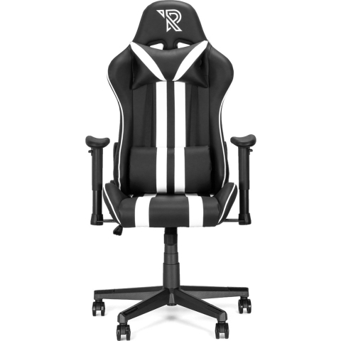 Ranqer Felix Gamestoel - Gaming Chair  / Gaming Stoel - Ergonomische Bureaustoel - Verstelbaar armleuningen - Zwart / Wit
