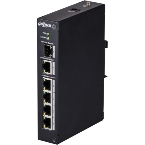 Dahua 4 Port PoE Switch, DH-PFS3106-4ET-60 - 4x PoE - 60W