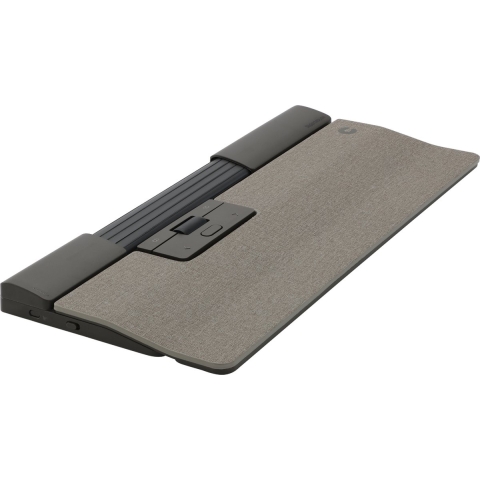 Contour Design SliderMouse Pro draadloos met Regular polssteun in stof Lichtgrijs