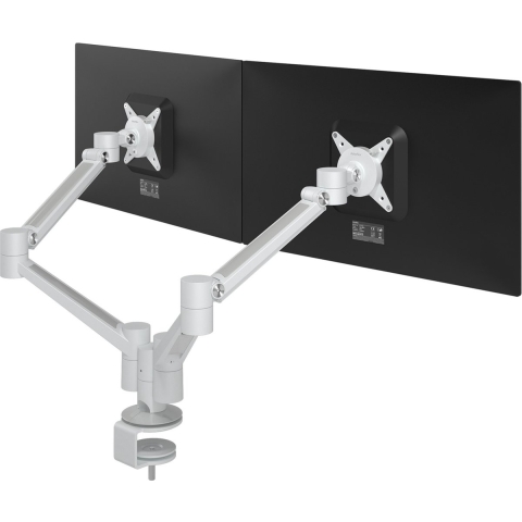 Viewlite plus monitorarm - bureau 650 - Monitorbeugels voor 2 beeldschermen - wit