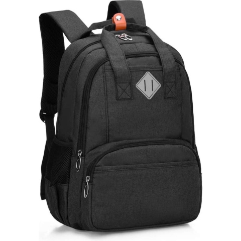 School Tas voor Jongens,Kinderen,Meisjes,Tiener School Rugzakken met Meerdere Zakken en Reflecterend Ontwerp,Waterdichte Kinderen Schooltassen,Casual Daypack School Rugzak,Fit Leeftijd 6 tot 18,Zwart