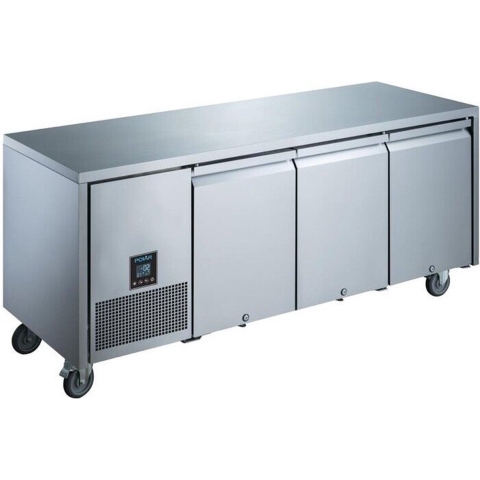 Polar U-Serie Driedeurs Koelwerkbank 420L - Polar UA007 - Horeca & Professioneel