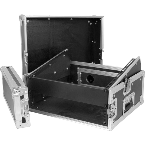 Flightcase 19'' - Power Dynamics PD-F2U8 - 2HE voorkant + 8HE bovenkant