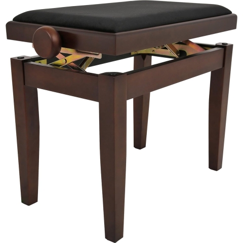 Pianobanken Elegance notenhout mat, hoogte verstelbaar 45-58 cm, NV45