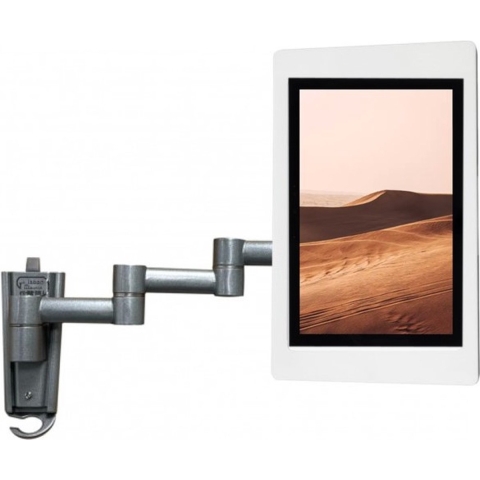Flexibele tablet wandhouder 345 mm Fino voor Microsoft Surface Go - wit