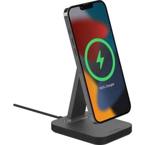 mophie Snap+ Draadloze oplader - Stand Bureauhouder 15W - Compatible met MagSafe - Zwart