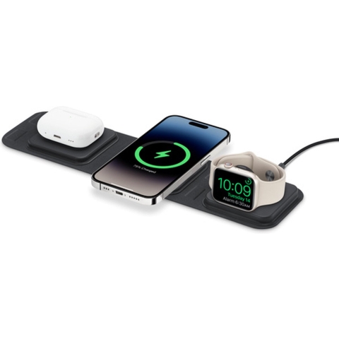 mophie 3-in-1-oplader voor onderweg (compatibel met MagSafe)