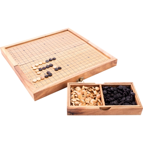 350360 houten Go spel 31 x 31 x 2,5 cm