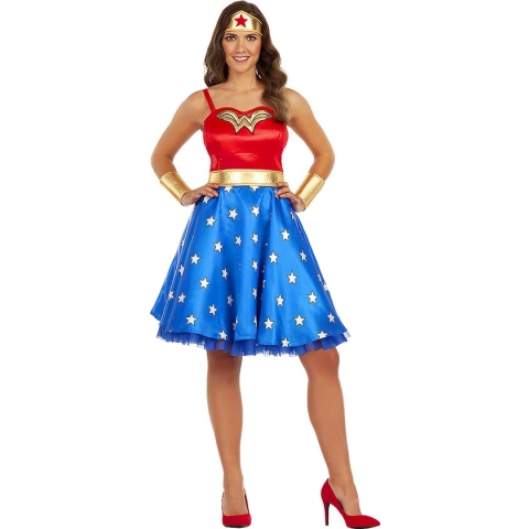 FUNIDELIA Klassiek Wonder Woman kostuum voor vrouwen - Maat: XL - Rood