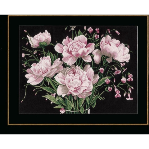 Telpakket kit Roze rozen  - Lanarte - PN-0021224