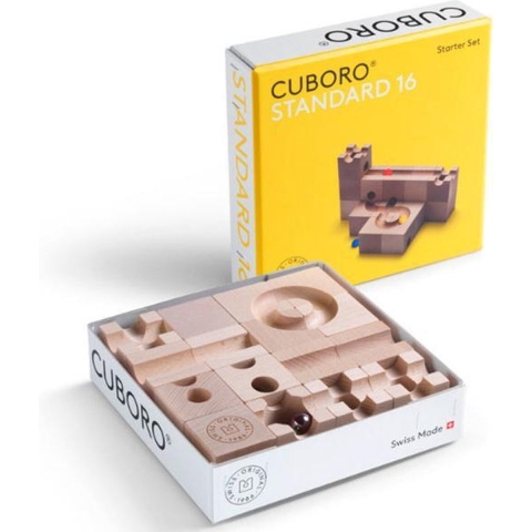 Cuboro knikkerbaan Starter set small 16 onderdelen