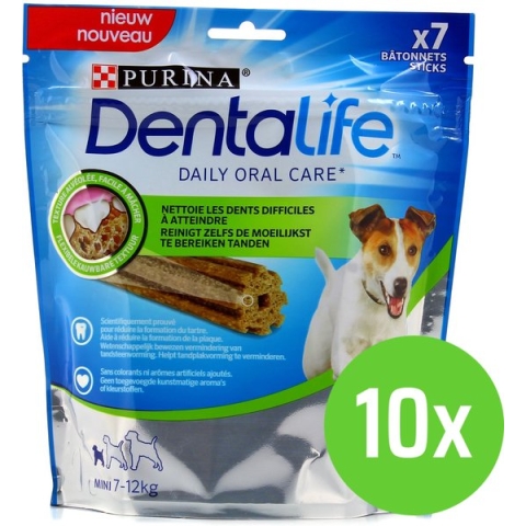 10 x Purina Dentalife Daily Oral Care Small - Hondensnacks - 3450 g