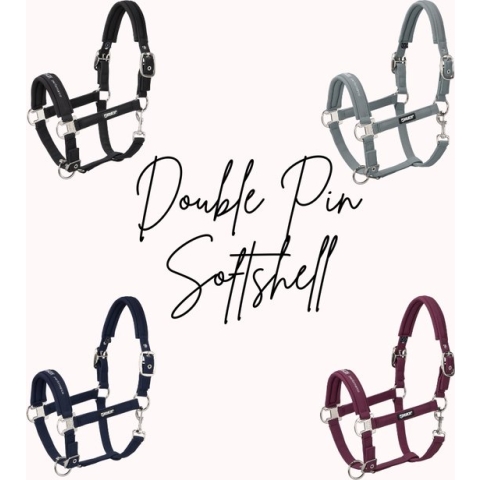 Eskadron Headcollar Double Pin Buckle Softshell - Blackberry - Maat Cob