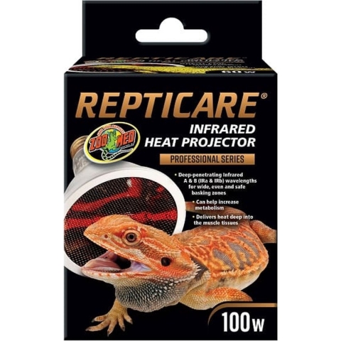 Zoo Med Repticare Infrared Heat Projector - Infrarood Warmtelamp Voor Reptielen - 100W