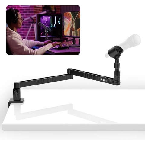 professional microphone arm - QuadCast Boom Arm Stand / microfoonhouder, microphone arm standard adjustable microphone stand 30.5 x 14.5 x 7 cm