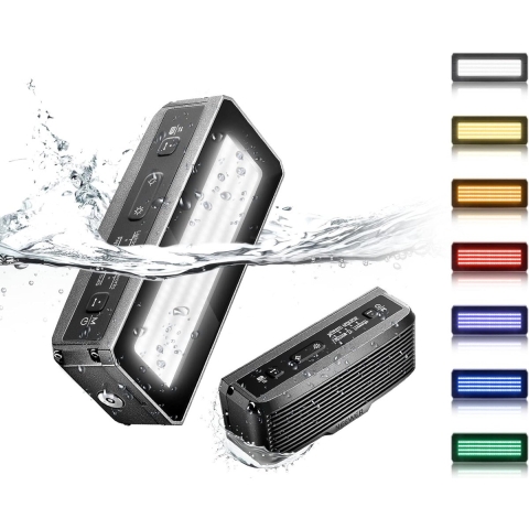 Neewer® - WP12 Onderwater Duiklamp - 33ft/10m IP68 Waterdichte LED Videolamp met Balhoofd - 1900mAh 5600K CRI97+ TLCI98+ 2600lux/0.5m (Modus: BOOSTER) - 5 Effecten, Magnetisch Opladen voor DSLR-camera
