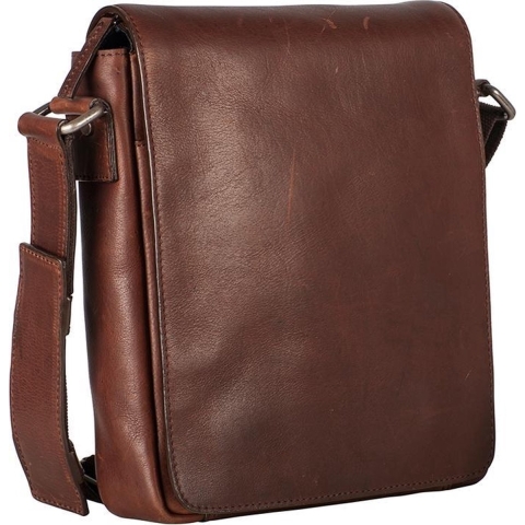 Leonhard Heyden Roma messenger S 10 inch - Bruin