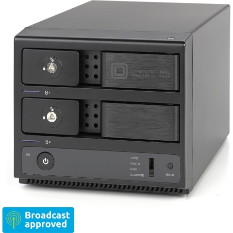 Oyen Digital 32TB Mobius 2C RAID 2-Bay USB-C Hard Drive Array