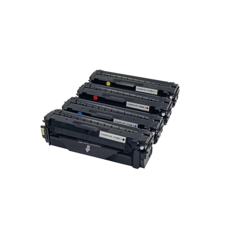 KATRIZ® Huismerk Toner 2x K506L Zwart + 1x C506L Cyaan + 1x  M506L Magenta +  1x Y506 Geel | REMANUFACTURED| voor Samsung CLP 680 / CLP 680 DW / CLP 680 ND / CLX 6260 FD / CLX 6260 FR / CLX 6260 FW / CLX 6260 ND / Xpress SL C2620DW| 5 stuks