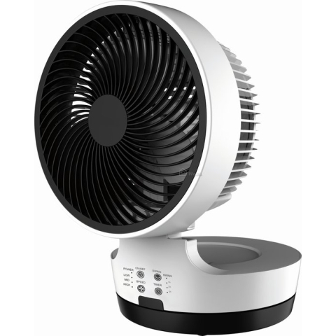Ventilator Coolboy by ALberello wit - met Afstandsbediening - 40 w - 40 m2 verkoeld oppervlak - Langdurig werkende luchtcirculatie - Timer - 7 soorten Timer instellingen - 3 standen ventilatie - Opvouwbaar