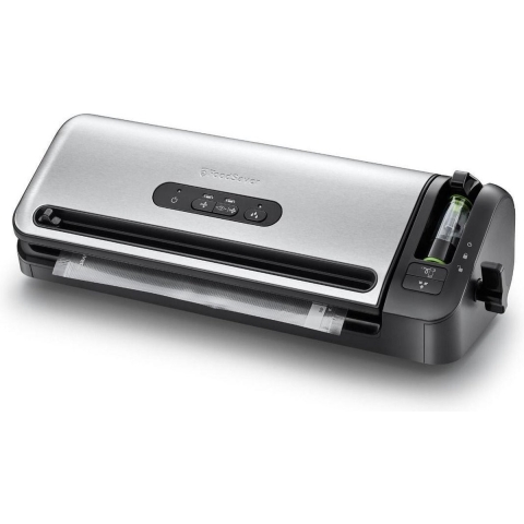 Foodsaver Vacuummeerapparaat Top Line Fresh - RVS - Geïntegreerde rol opslag en foliesnijder