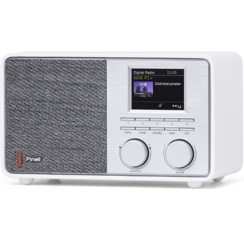 Pinell Radio Supersound 201W - Tafelradio - DAB+ - Internetradio - Bluetooth - Streaming - Wit