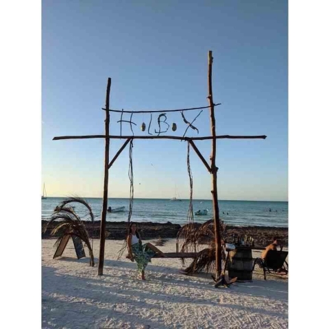 Diamond painting - Holbox Mexico - Geproduceerd in Nederland - 60 x 90 cm - canvas materiaal - vierkante steentjes - Binnen 2-3 werkdagen in huis