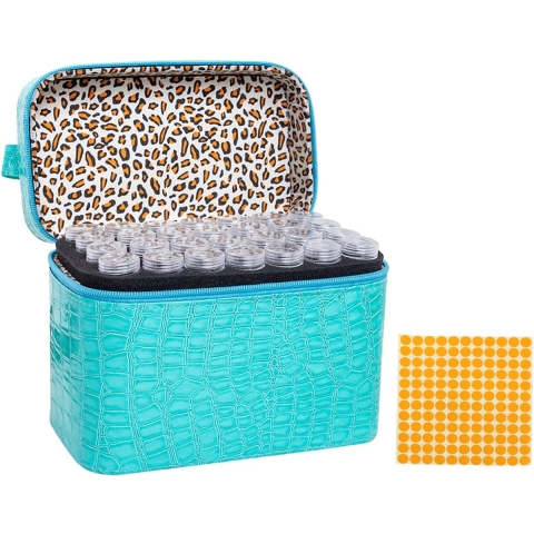 84 sleuven Diamond Painting accessoires dozen opbergdoos voor diamantschilderij, strass schilderij, parels (blauw)