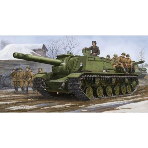 The 1:35 Model Kit of a Soviet SU-152 Self-Propelled Heavy Howitzer.

Plastic Kit 
Glue not included
Dimension 256 *94 mm
460 Plastic Parts
The manufacturer of the kit is Trumpeter.This kit is only online available.