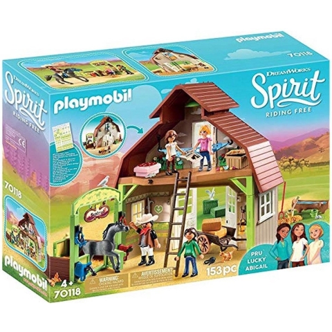 PLAYMOBIL Spirit Schuur met Lucky, Pru en Abigail - 70118