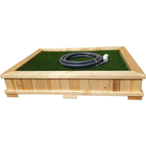 Outdoor HondenToilet - Groot Formaat (88cm x 88cm) - Geschikt voor Buitenomgevingen - spoelt gemakkelijk af