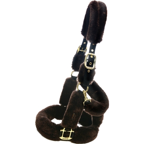 Kentucky Sheepskin Shipping Halter - Bruin - Maat Cob